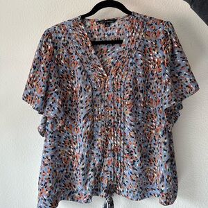 Women's Zac & Rachel Multicolor Printed Top XL